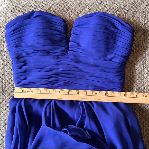 Blue / Indigo hi-low Le Chateau gown - Picture 9 of 16
